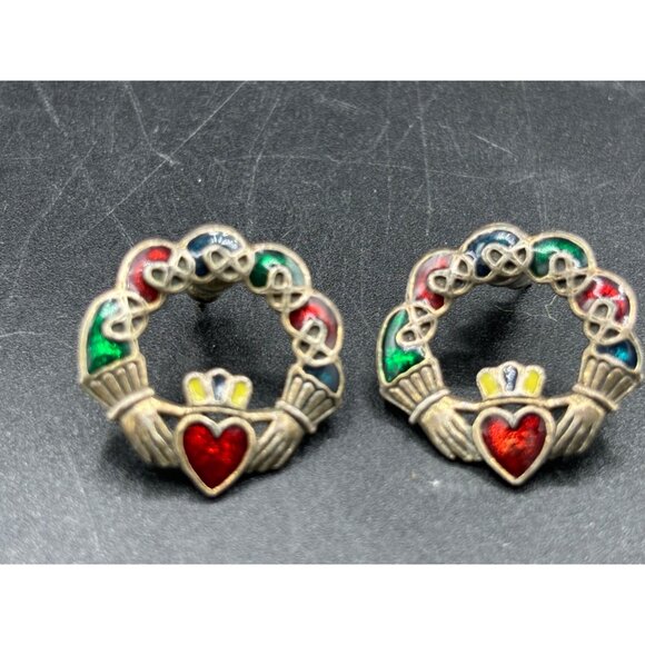 💥BOGO💥 Vintage Miracle Multicolor Heart Earrings - Picture 14 of 15